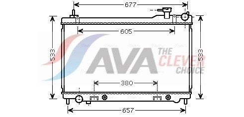 DN2304 AVA Радіатор охолодження двигуна